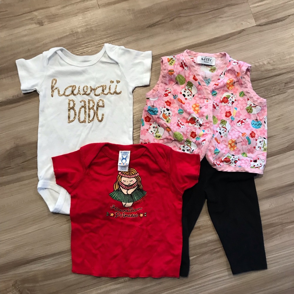 Baby girl clothes Hawai’i inspired 9-12 mo